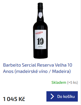 Barbeito Sercial Reserva Velha 10 Anos